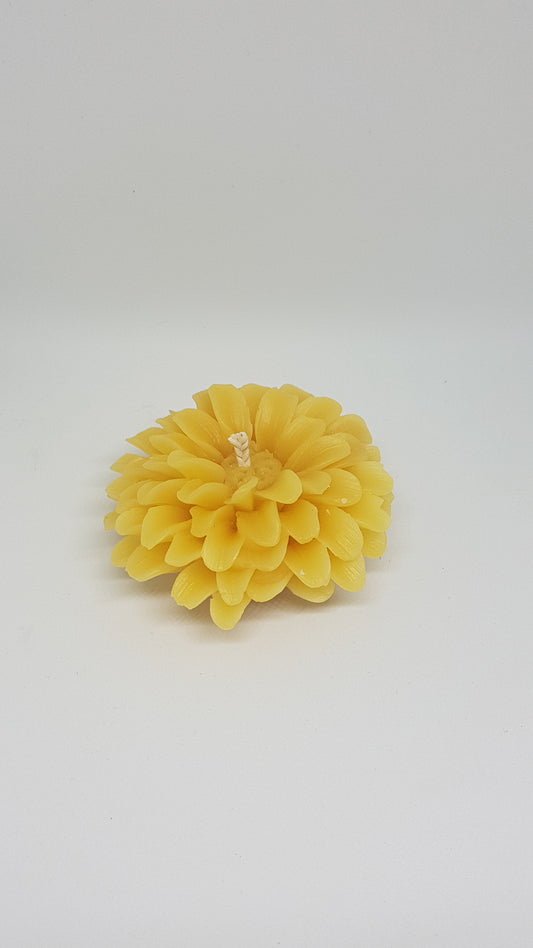 Marigold Beeswax Candle - 3" x 1.5"Candles- Barriault Ranch
