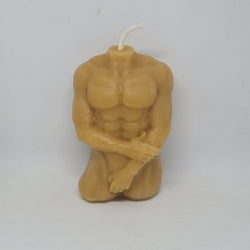 Male physique candle