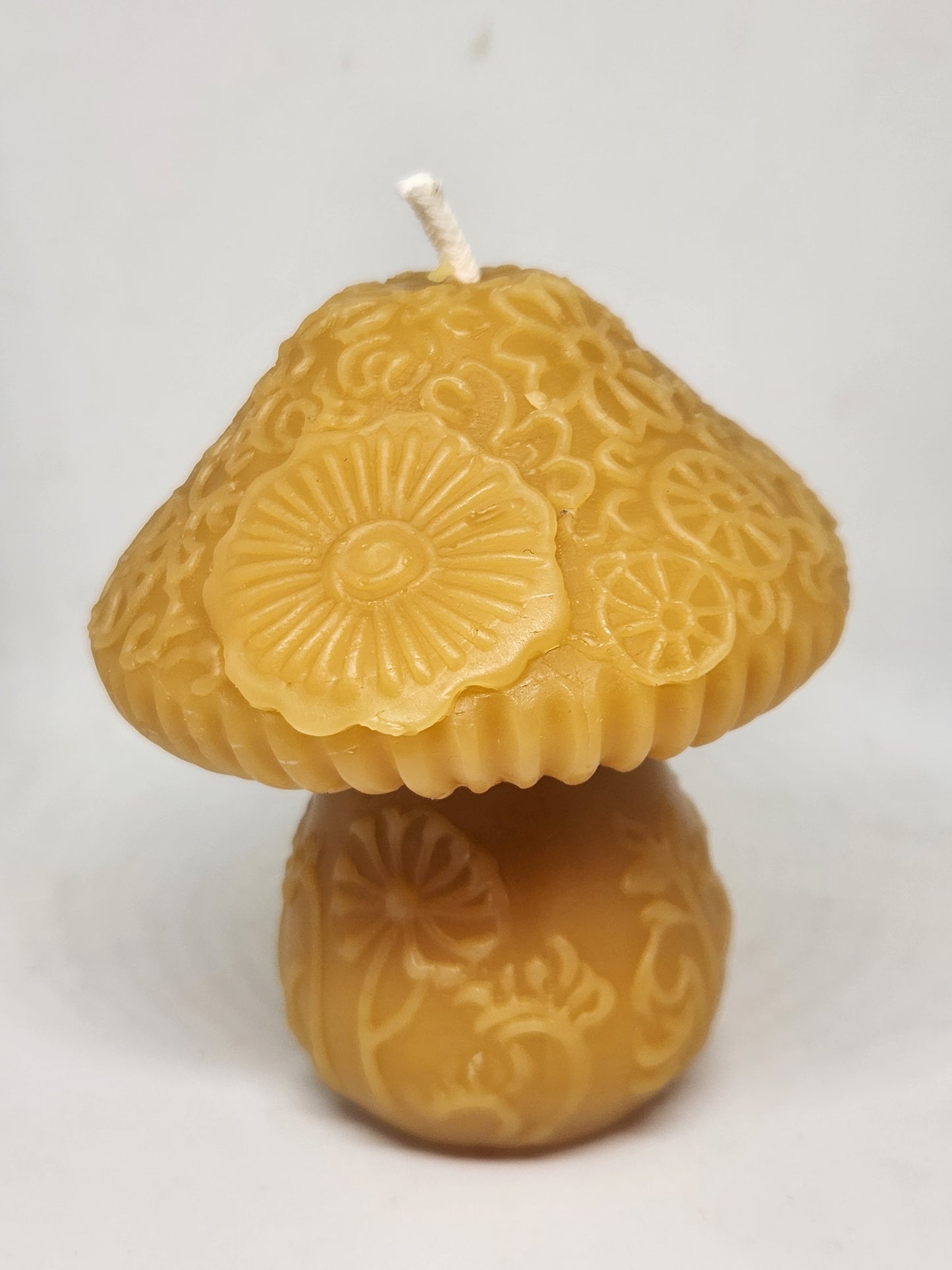 Mushrooms Beeswax Candle