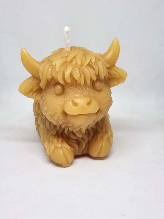 Highland beeswax candle