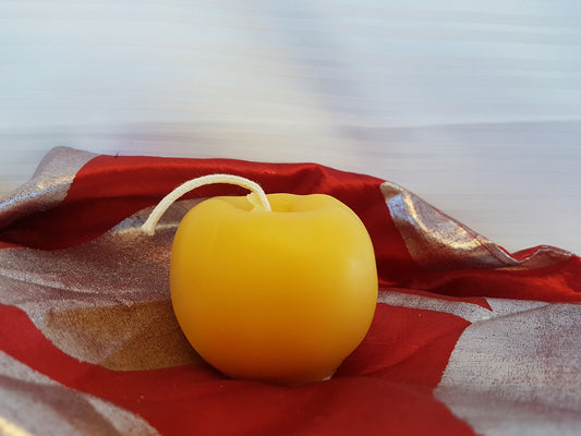 Golden Apple Pure Beeswax Candle - 2" x 3"Candles- Barriault Ranch