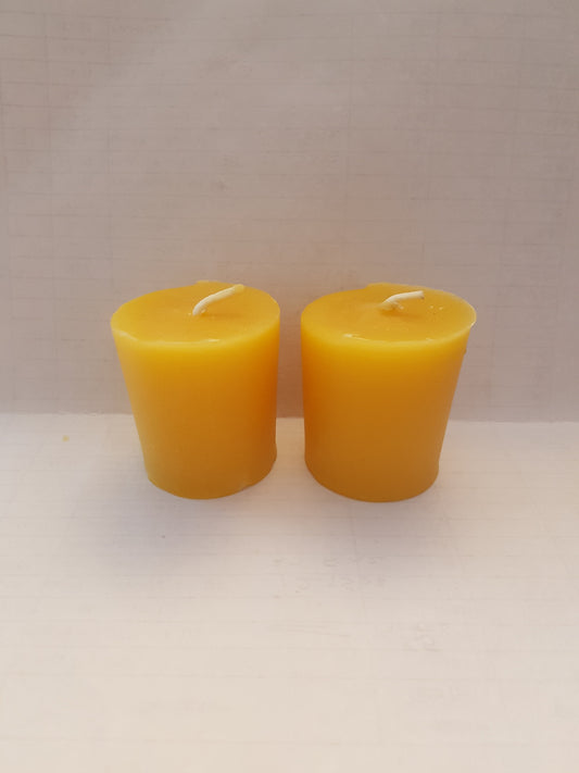 Votive Pure Beeswax Candle - 1.75" x 1.25"Candles- Barriault Ranch