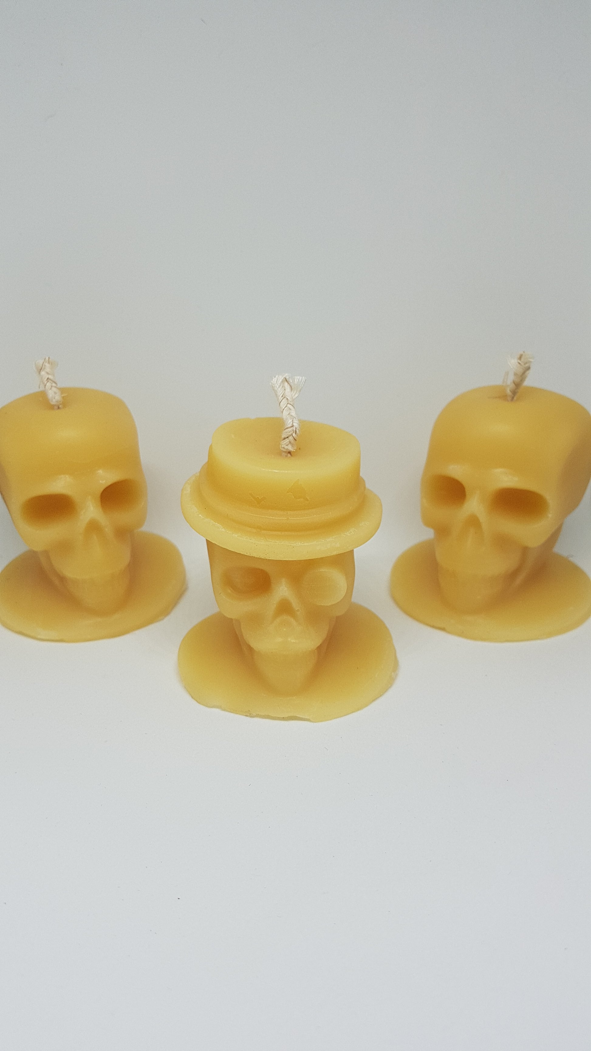 Skull beeswax candleCandles- Barriault Ranch