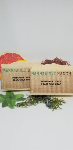 Peppermint Spice Goats Milk Soap- Barriault Ranch