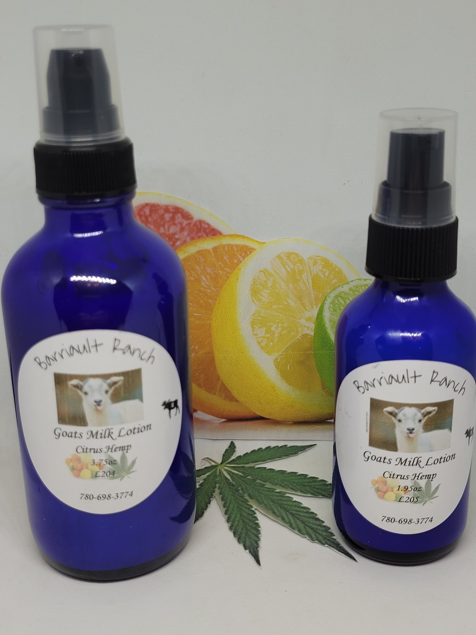 Citrus Hemp Goats Milk Lotion - Barriault Ranch