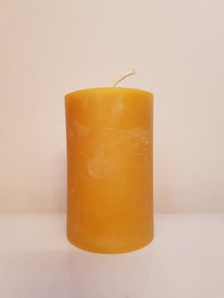Large Round beeswax candle 6